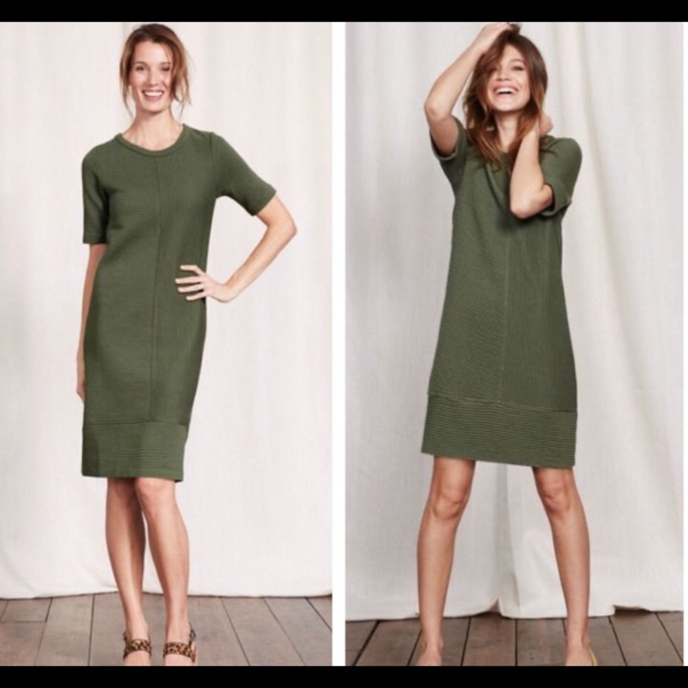 BODEN | Hattie Shift Dress in Marsh Green
